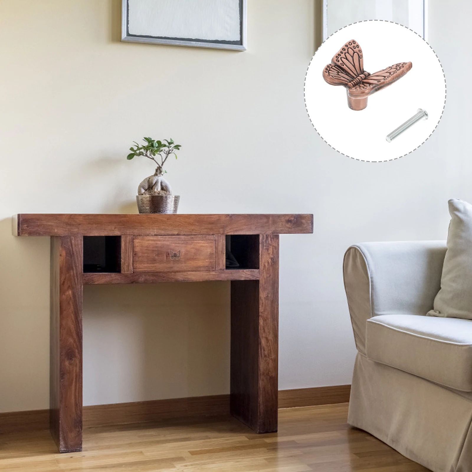 

4Pcs Modern Style Pulls Sturdy Butterflies Design for Cabinet Door Drawer Knobs Decorative Handles Cupboard Wardrobe Hardware