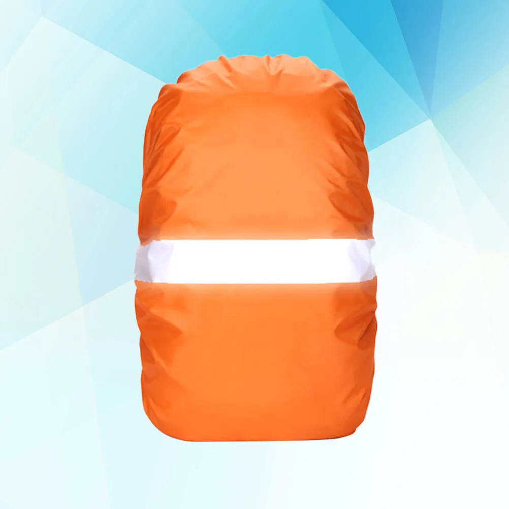 

Backpack Rain Cover Waterproof Elastic Opening Size M Orange Reflective Stripe for Hiking Camping Climbing Cycling Bag Cover