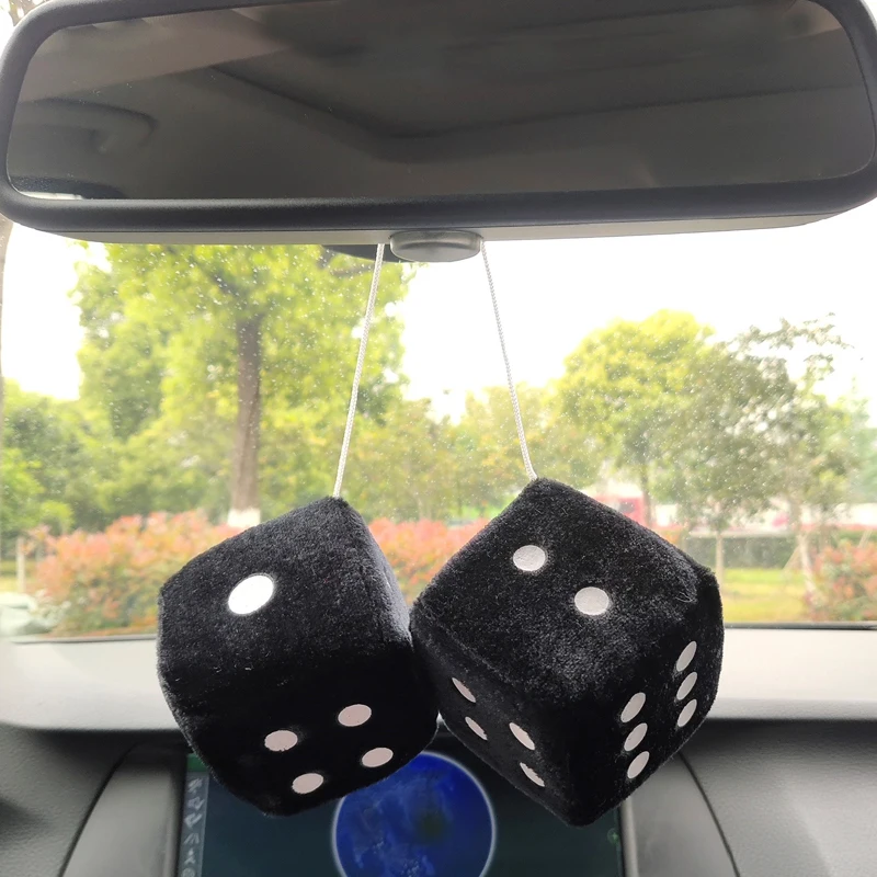 Car To Car Plush Pendant Three-Dimensional Square Dice image 2