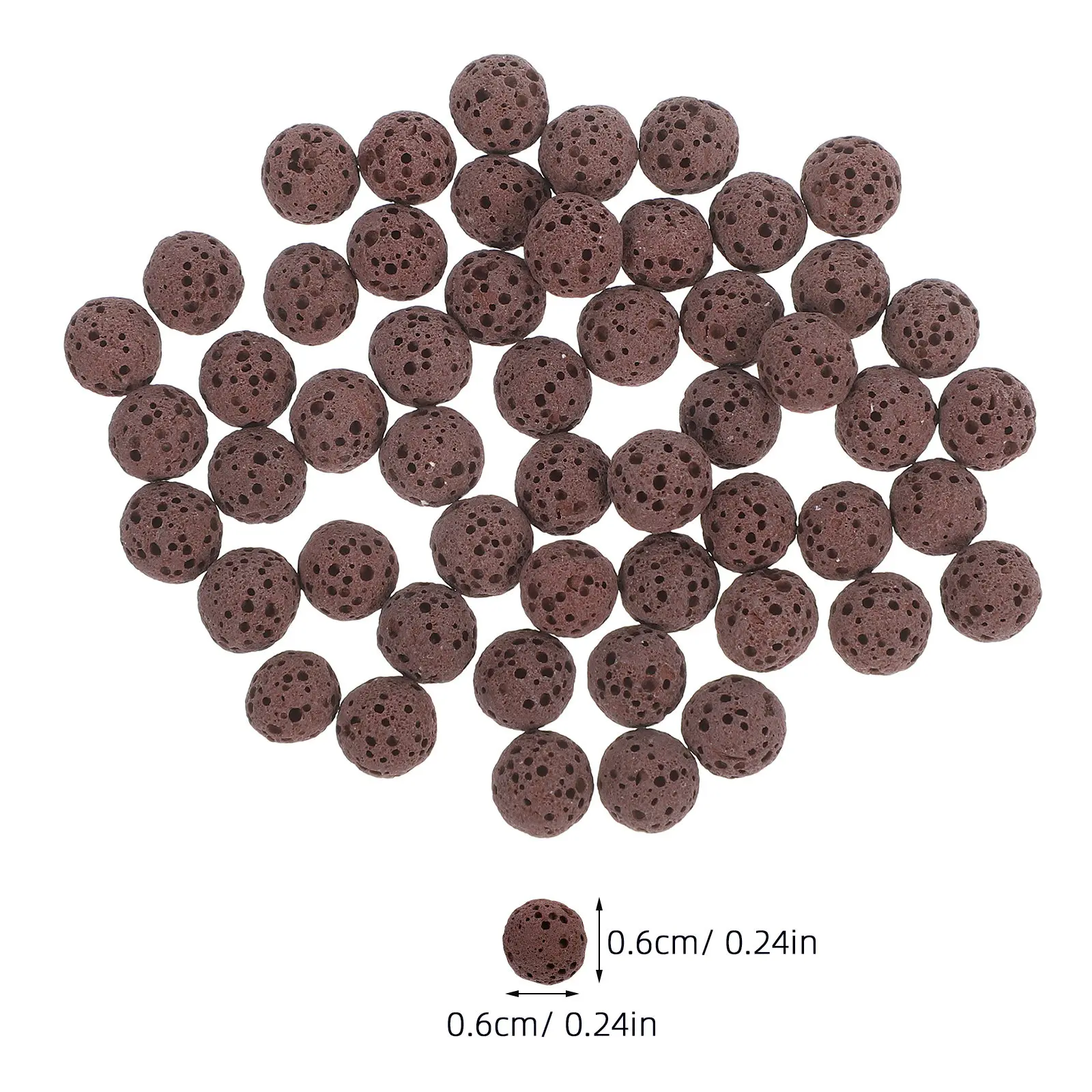 50pcs Natural Volcanic Lava Stones for Aquarium Decor, Fish Tank Landscaping, Gravel, Vase Filler & Biological Filter