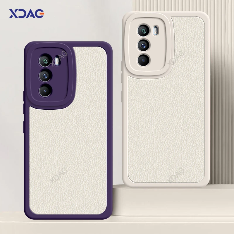 

Luxury Original Soft Phone Case for VIVO iQOO 9 SE 9SE Pro 5G Leather Lambskin Square Camera Protection Back Cover Shell Carcasa