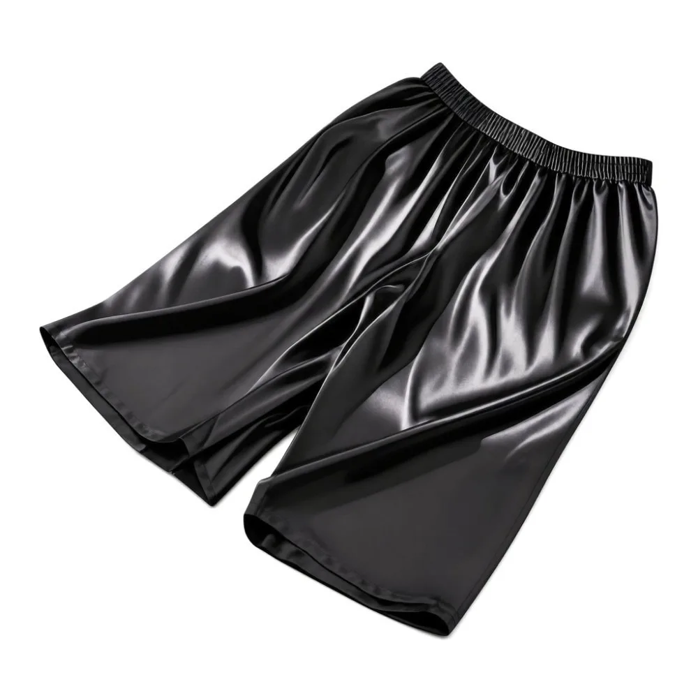 Loose Comfortable Men's Sleeping Pants Breathable Sleep Artifact Ice Slik Pajama Pants Thin Elastic Waist Male Shorts Travel