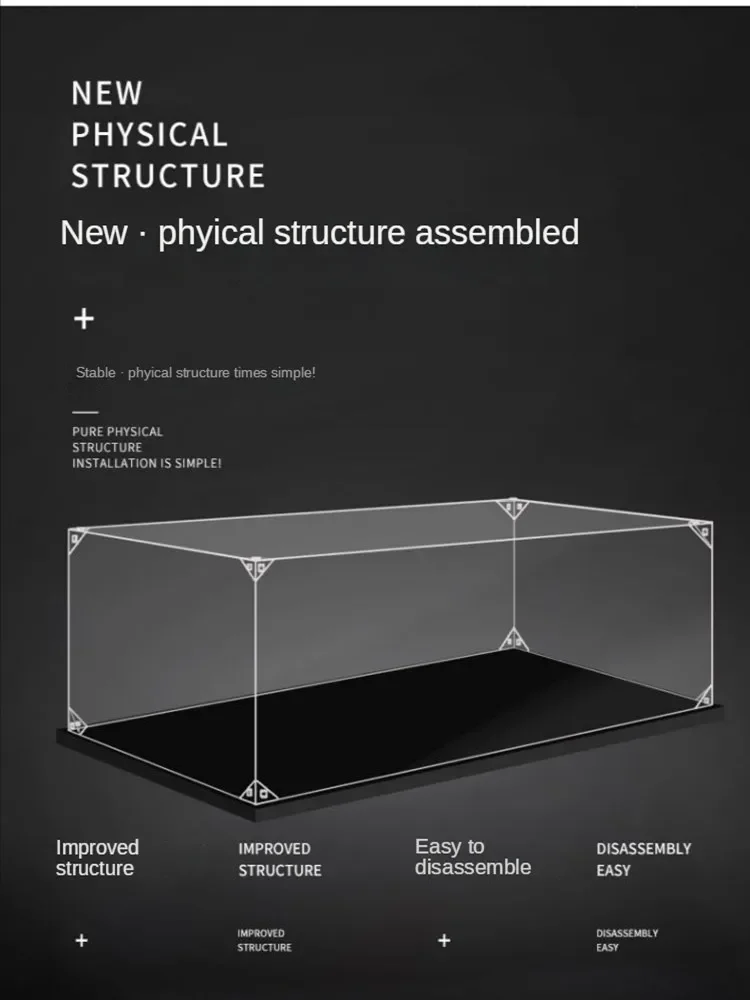 Customizable Acrylic Display Box Action Figure Model Storage Box Display Rack Transparent Display Stand Blind Box Dust Cover