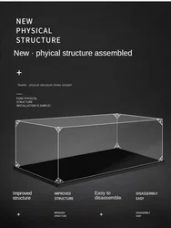 Customizável Acrílico Caixa De Exposição Figura De Ação Modelo Caixa De Armazenamento Display Rack Transparente Display Stand Blind Box Dust Cover