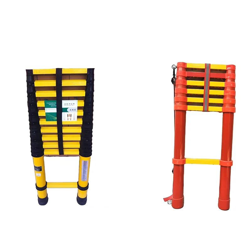3.5m High Voltage Fiberglass FRP Insulated Extension Ladder Light Weight for Electric Station Rescue Work in Construction