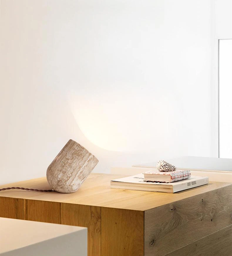 Novelty Creative Natural Stone Table Light E27 Bulb