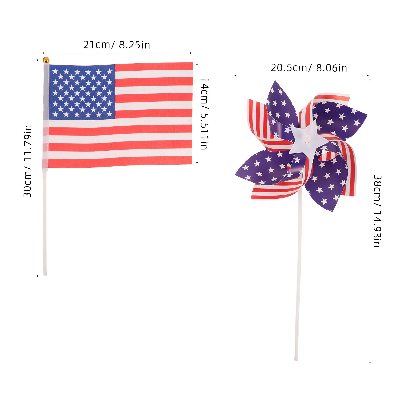 5Set Usa Flag Garden Stakes Patriotic Yard Decor Outdoor Independence Day Memorial Day 4Th July Lawn Marker Flags Stars Stripes