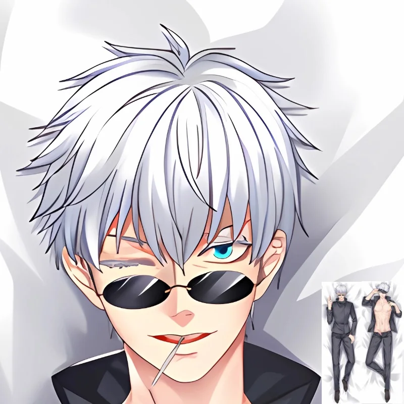 

DIY Customized Dakimakura Anime Itadori Yuji Gojo Satoru Pillowcase Double-sided Print Decorative Pillow Cover Case