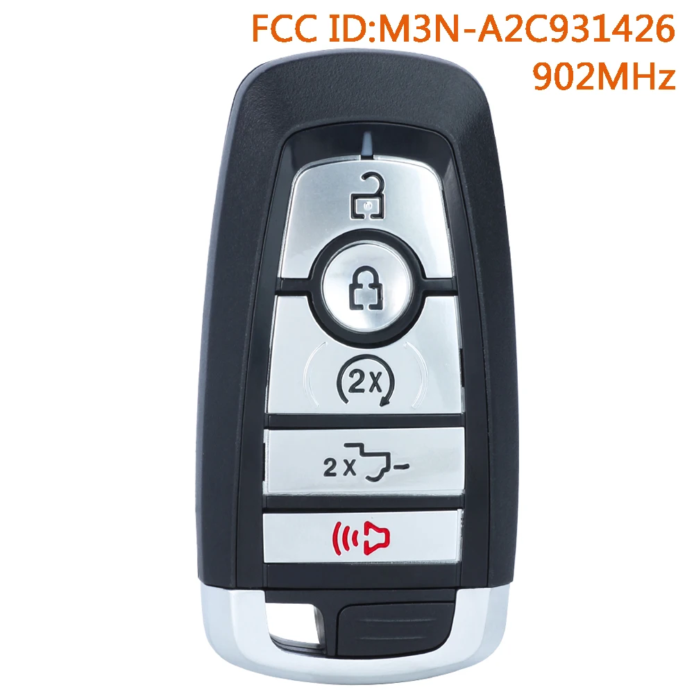 KEYECU M3N-A2C931426 Llave Remota para Ford F-150 F-250 F-350 Raptor 2017 2018 2019 2020 2021 2022 2023 164-R8185 164-R8166