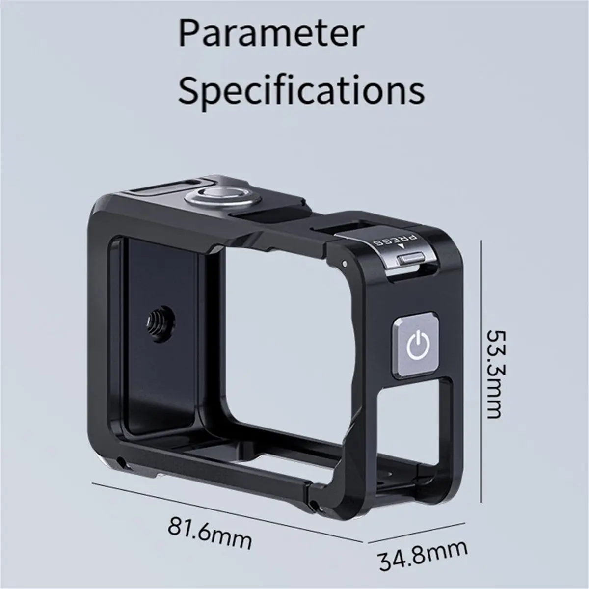 Metal Protective Case for Action 6 Double-Opening Full-Coverage Double Opening Cage Aluminum Alloy