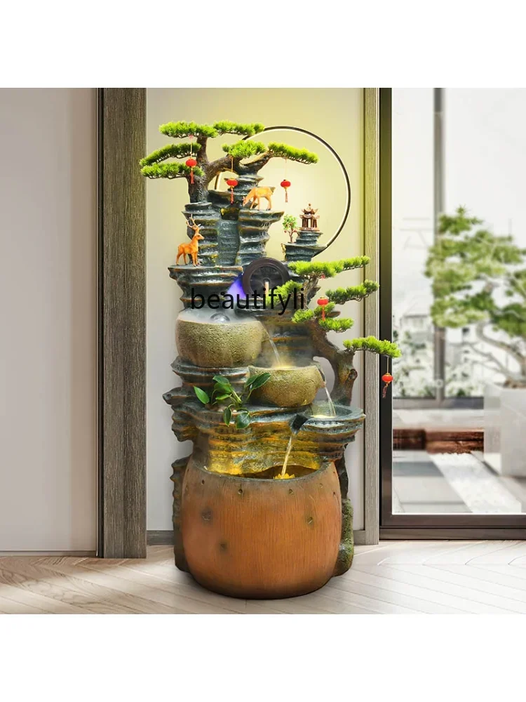 cc182R1 Large Rural Rockery Fountain Water Living Room Humidification Landscape Office Domestic Ornaments living room decoration