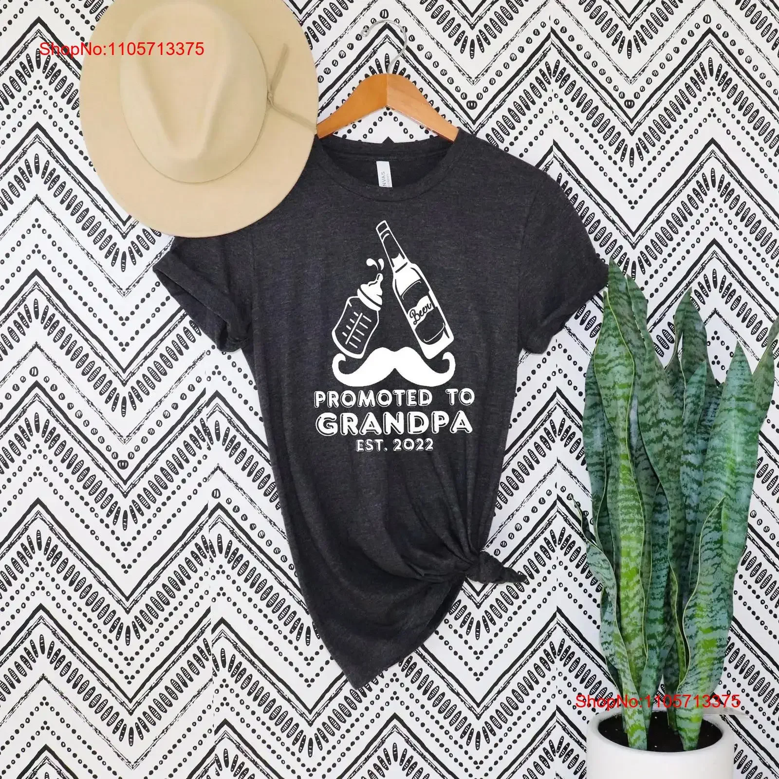 Promoted to Grandpa 2022 Pregnancy Announcement T Shirt grandparents Best Ever Baby Reveal Grandfather vintage Washed graphic