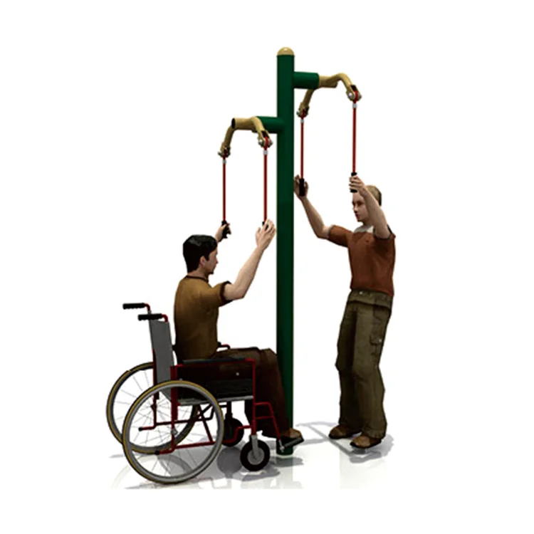 Outdoor Fitness Equipment For The Disabled In Community Parks, The Traction Device Without Wheelchair