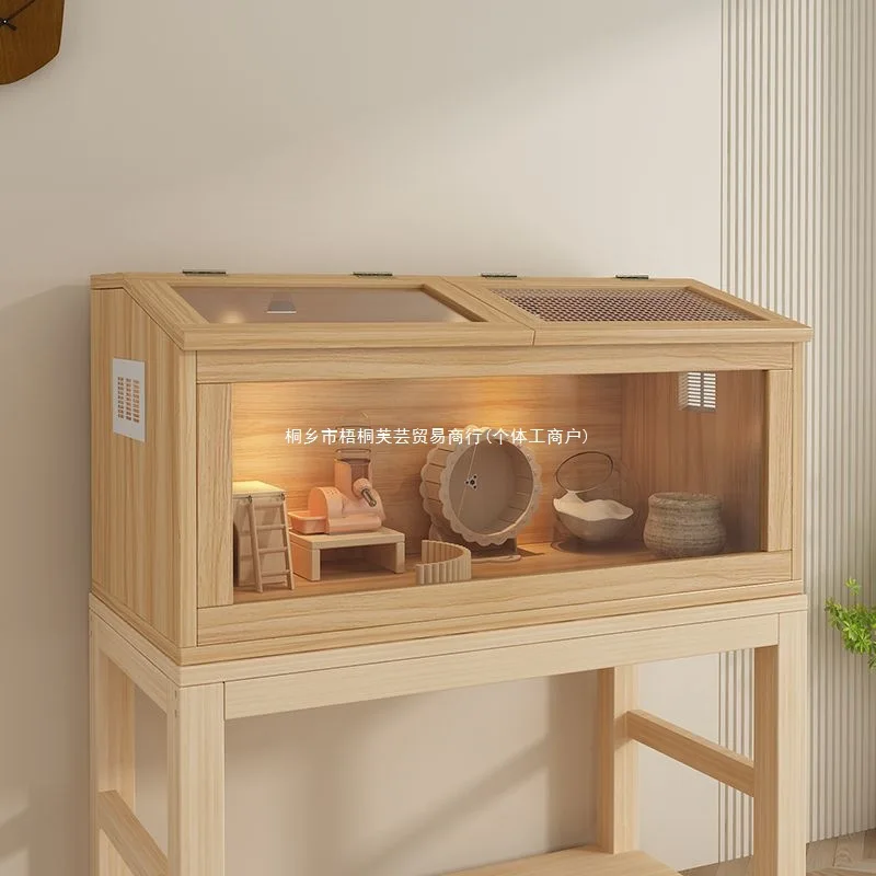 Hamster feeding box Rutin chicken cage Pet chicken breeding box Ornamental skylight landscaping Turtle lizard breeding box