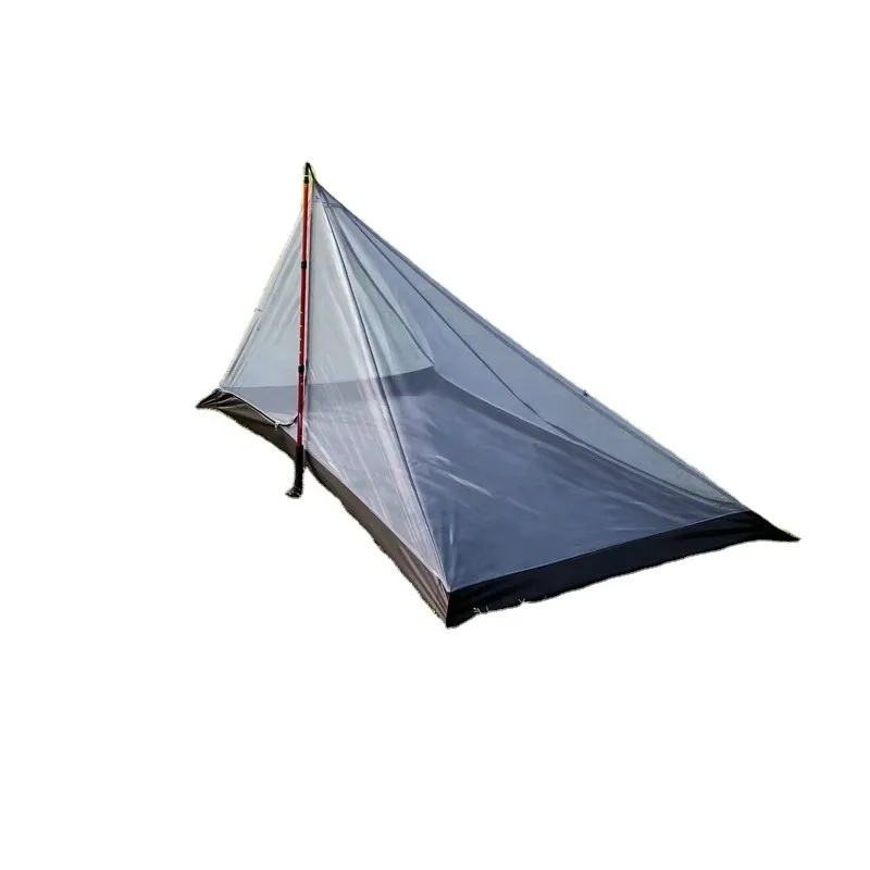 Outdoor 2p Ultra Light Rodless Intranet Tent Stove Pyramid Tent Hiking Backpack Fast Delivery