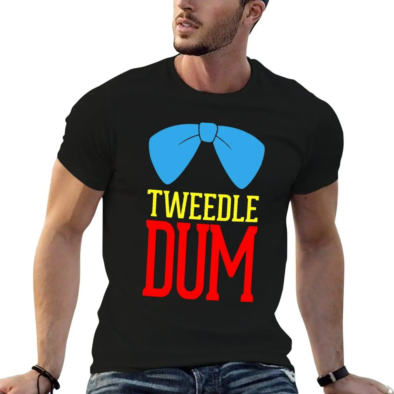 Dee hombre y algodón t algodón para Tweedle camiseta parejas camisa por ciento 100 Dum divertidas camisas a juego t Tweedle