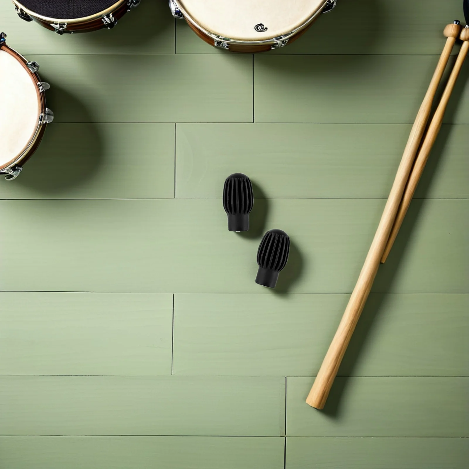

6Pcs Silicone Drumstick Mute Caps Quiet Practice Tips for Sound Dampening Home Apartment Drumming Sessions Silent Drumstick