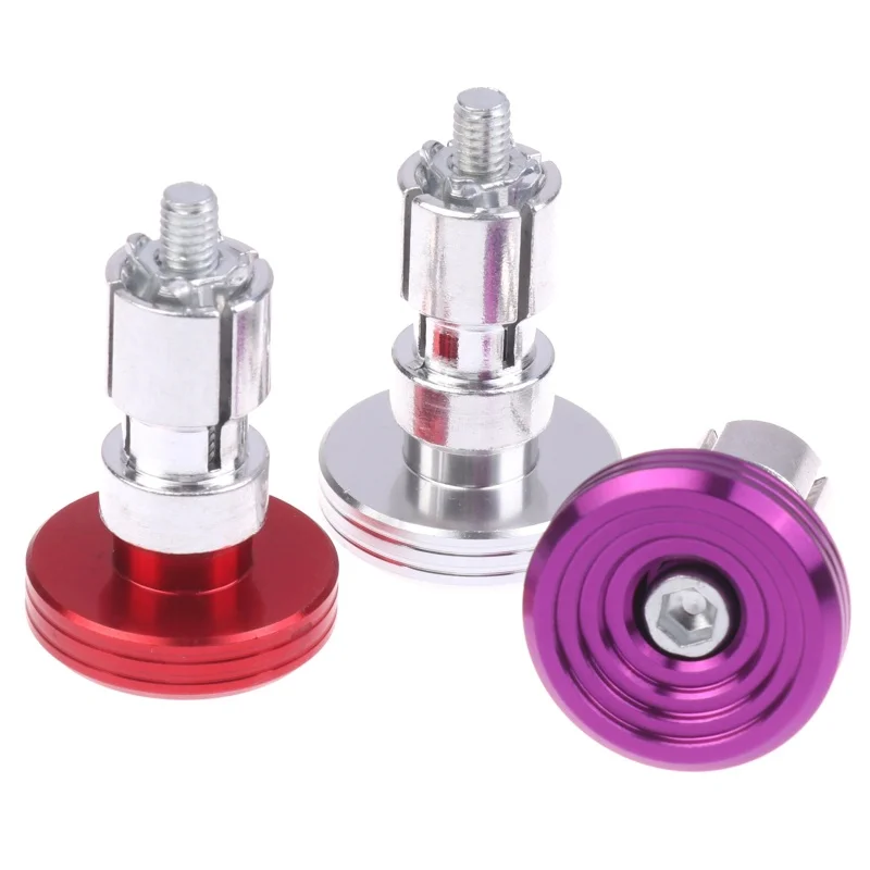 Practical Handlebar End Cap Aluminum Anti Slip 1 Pair Motorcycle Grips Ends Designs