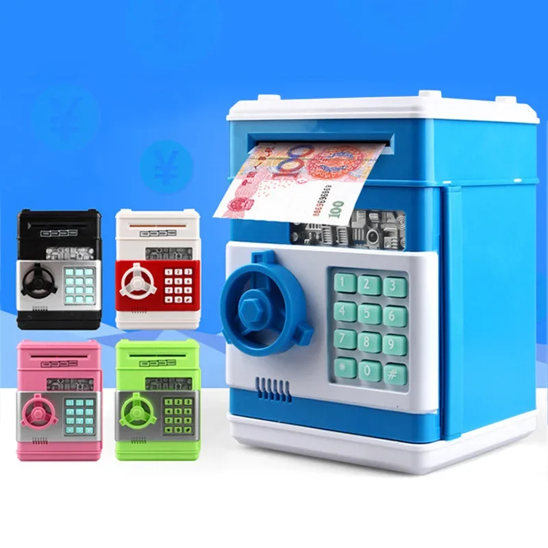 Piggy Bank Children Electronic Cash Box Password Safe Smart Piggy Bank Automatic Bank Children Gift Money Box