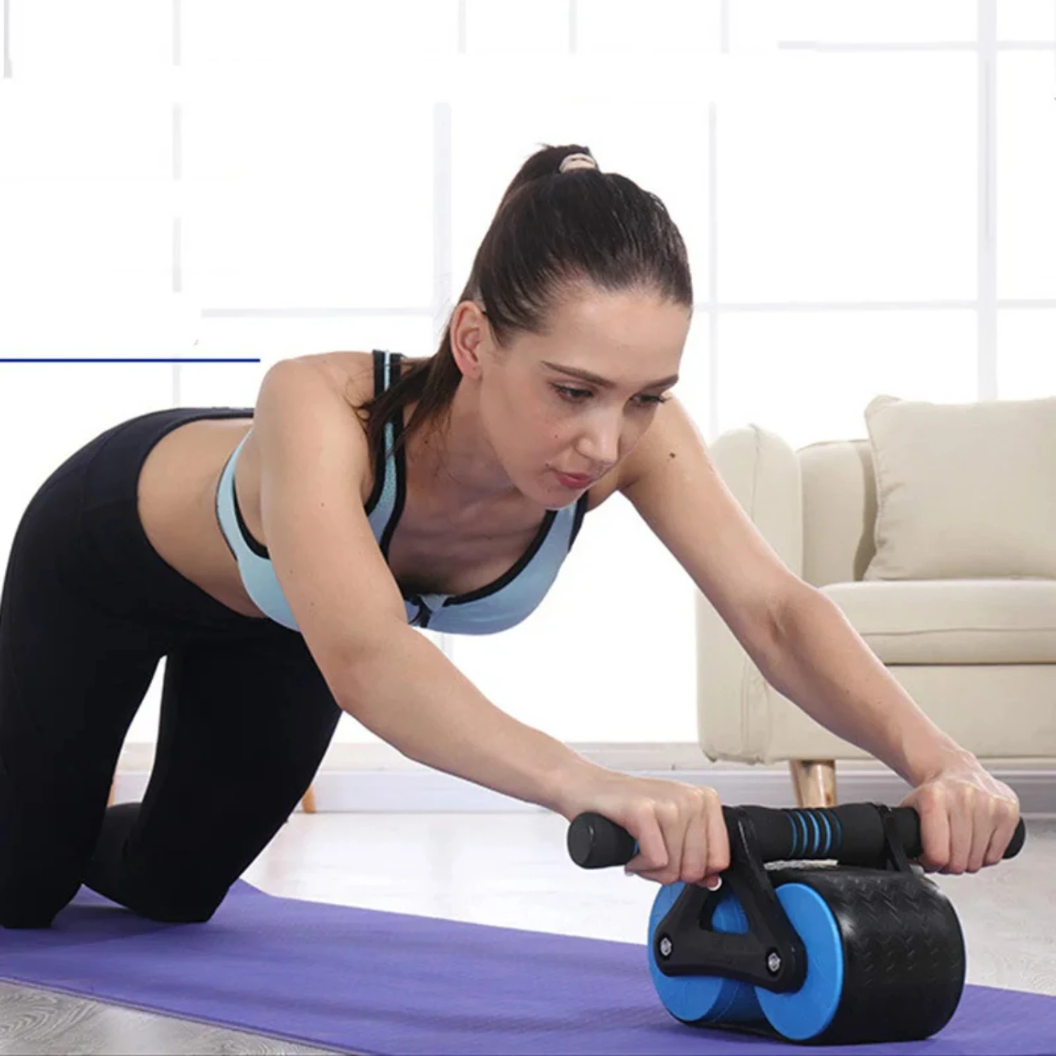 

New Abdominal Muscles Fitness Wheel Training Slimming Fitness Abs Roller Bodybuilding Abdominal Roller Wheel Belly Workout Equip