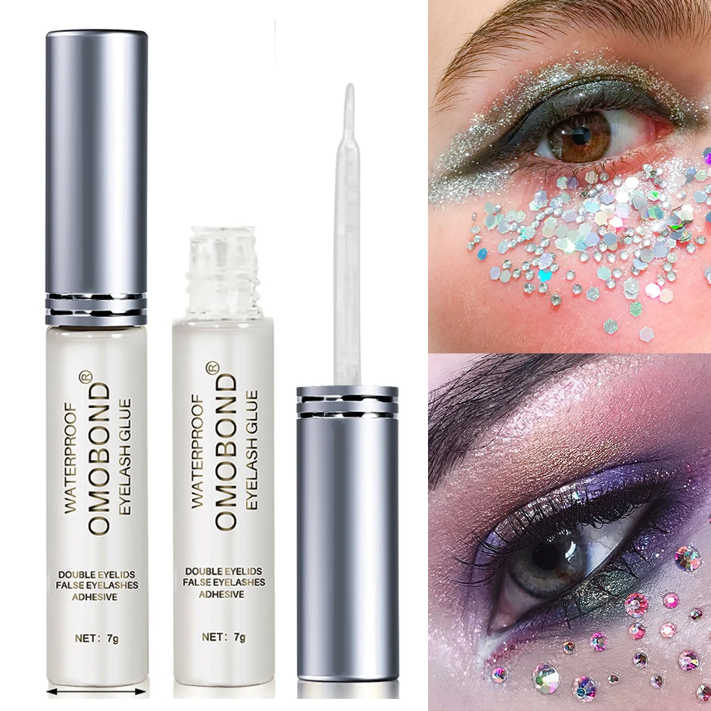 7g/Jar Professional Glitter Sequins Adhesive Glue Super-Strong Clear Eyelash/ShinyNail Flakes Glue DIY Face/Body Makeup Glue