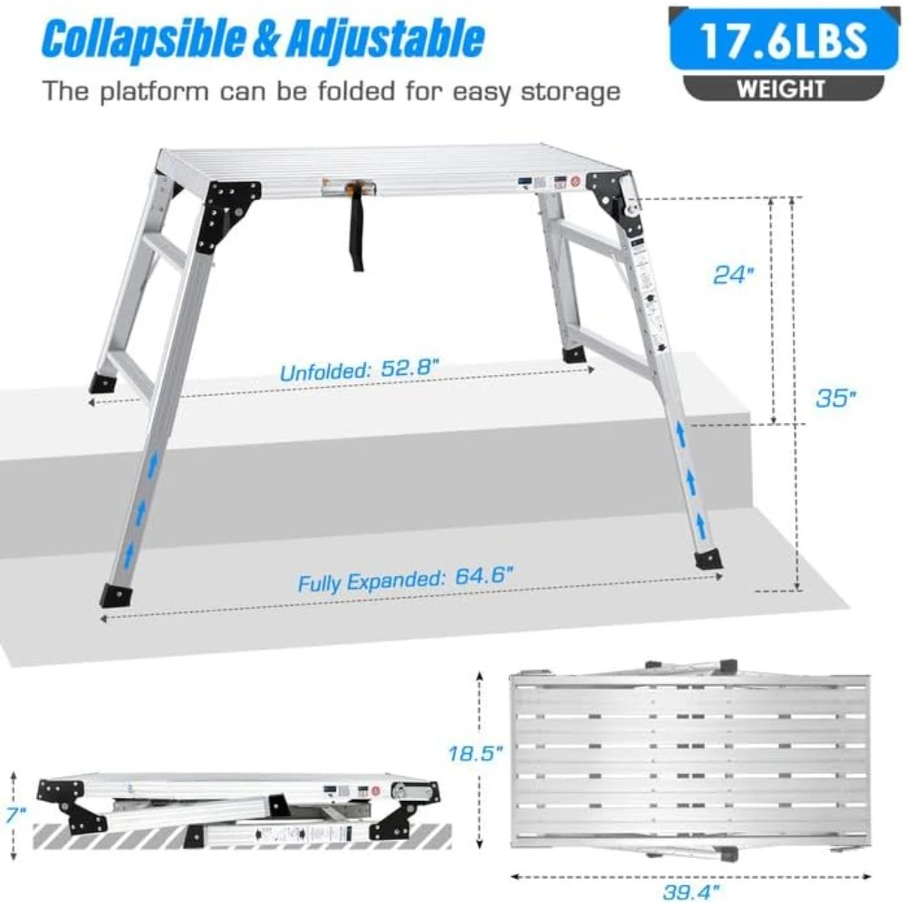 Adjustable Work Platform, (39.4