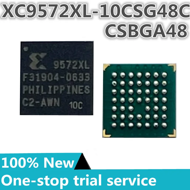 2-100PCS %New XC9572XL-10CSG48I XC9572XL-10CSG48C CSBGA48 Programmable logic device (CPLD/FPGA) chip