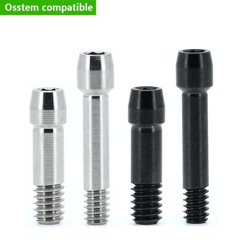 Dental Accessories OEM ODM Premium Ti Abutment Screws for Osstem Dental Implant Regular & Mini Size Titanium Screw