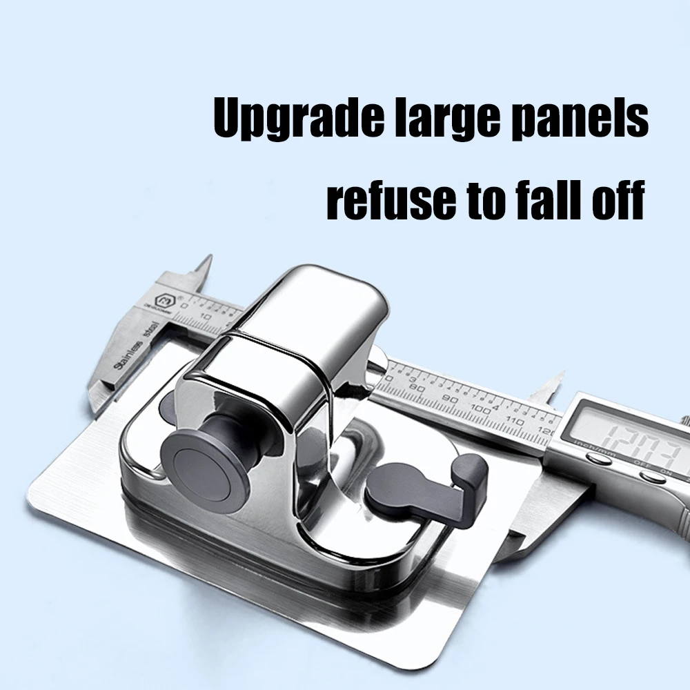 VILOYI Universal Shower Head Holder Adjustable Strong Adhesive ABS Shower Brackets with Hooks Wall Mount Waterproof Shower Base