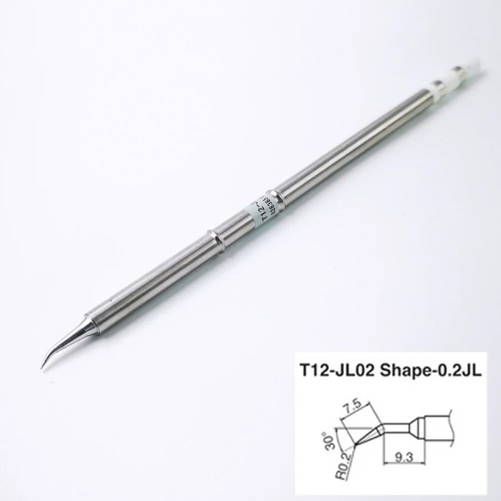 YOULORT T12-JL02 T12 J Series Soldering Iron welding Tips Electronic heads for FX907/9501/951 Handle