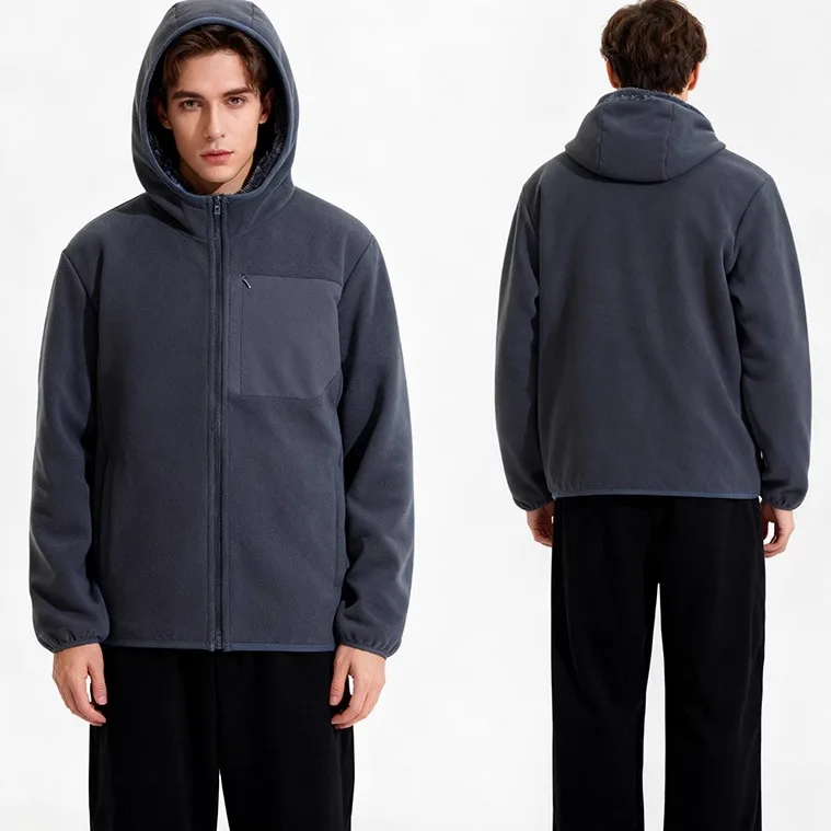 

Мужская куртка Outdoor Softell с подкладкой, теплая, спортивная, с капюшоном, из полиэфирного волокна, с длинными рукавами, на молнии, повседневная одежда