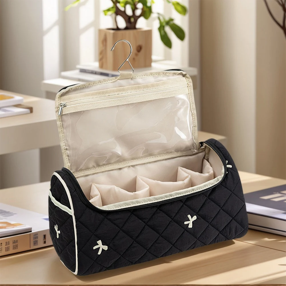 

Косметичка с цветочным принтом, сумка для хранения фена с широким отверстием, органайзер для туалетных принадлежностей для женщин и девочек