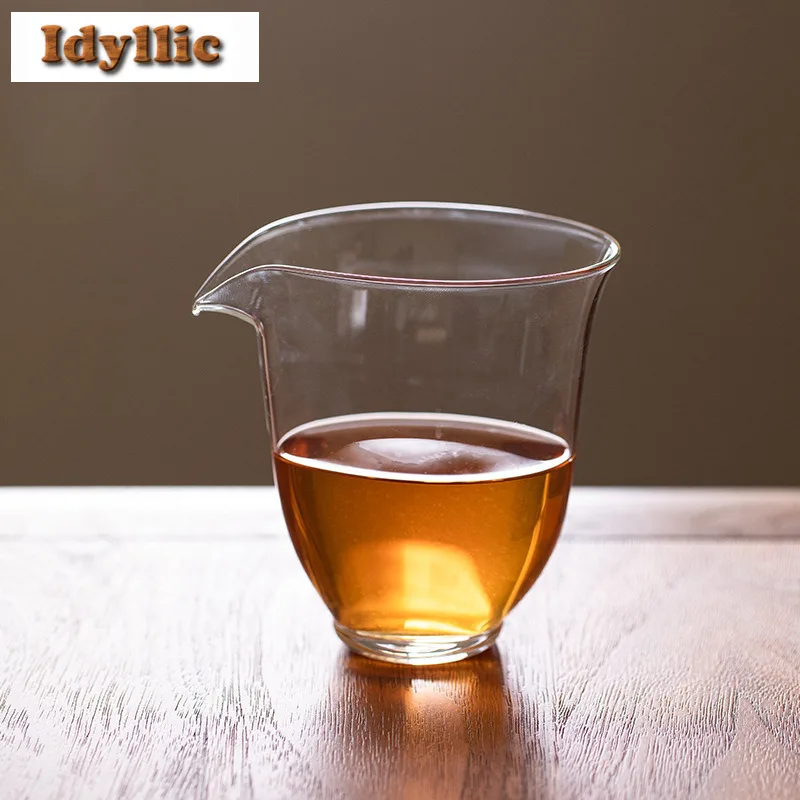 

280ml High Borosilicate Glass Tea Pitcher Pour Tea Cha Hai Dispenser Justice Cup Kung Fu Tea Fair Mug Chinese Tea Set Supplies