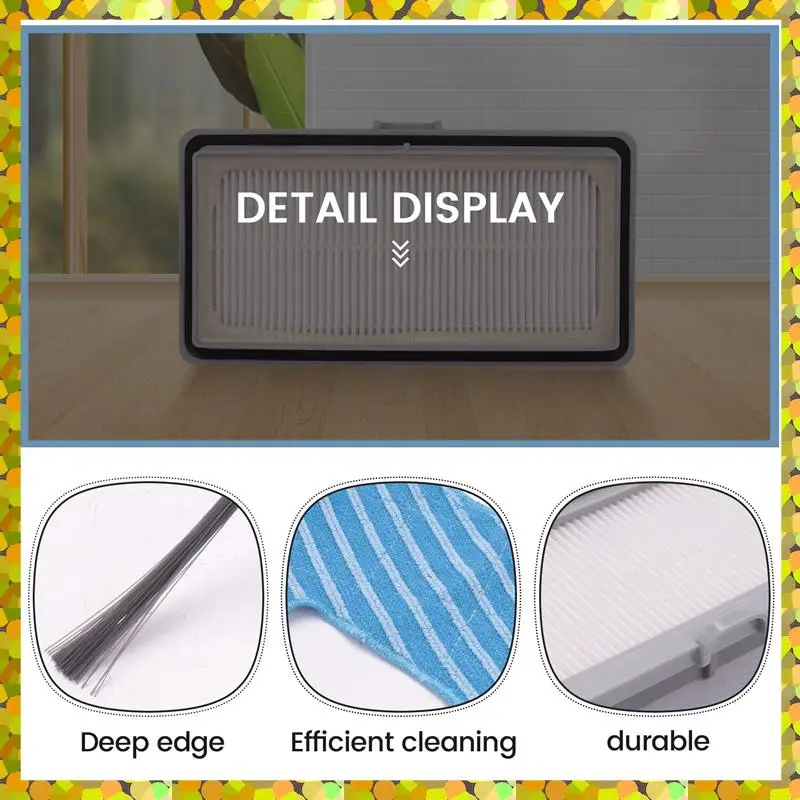 AGLH-fregona con filtro de Cepillo Lateral para Midea VCR07 VCR08 MR09 Samsung VR05R5050WK, piezas de repuesto para Robot aspirador