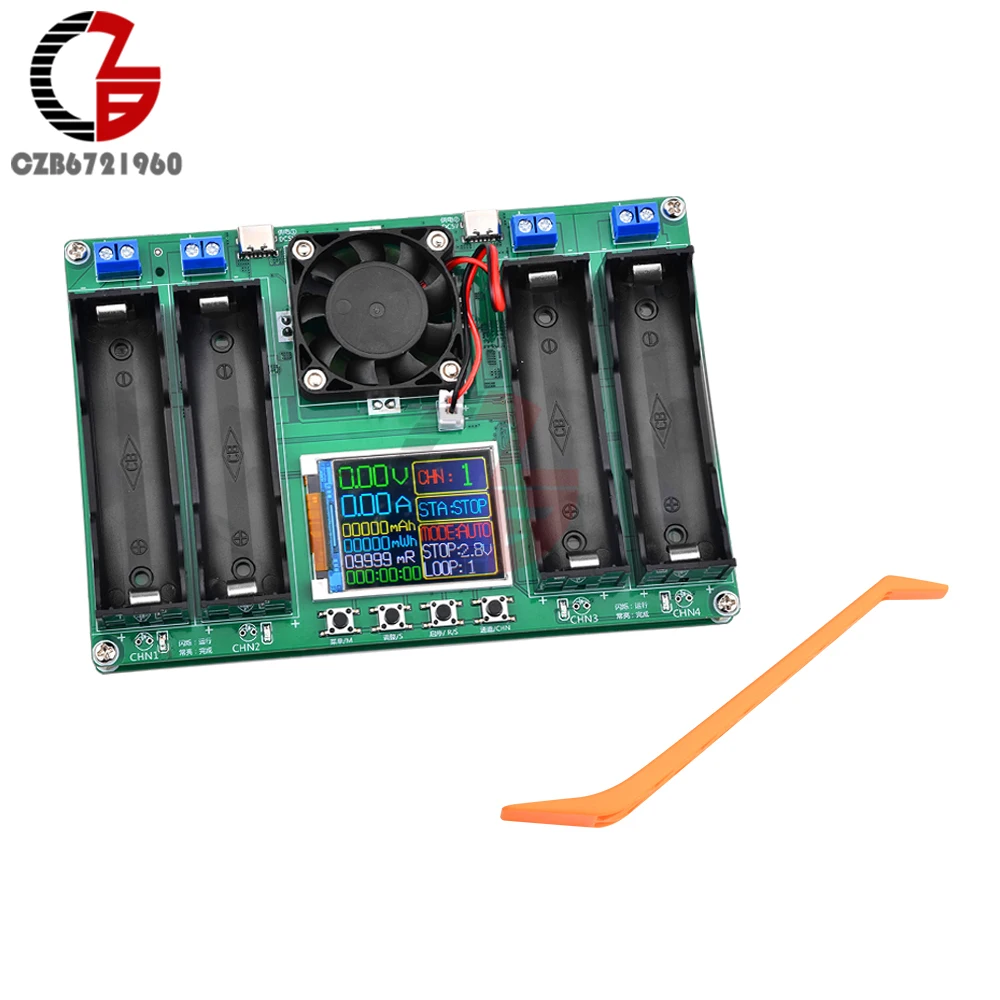 Imagem -06 - Lítio Bateria Capacidade Tester Mmwh Resistência Interna Tester Auto Carregamento e Descarregamento Módulo Detector de Energia 18650