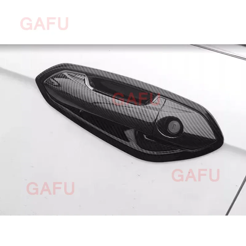 For Ford ESCORT 2015-2019 Car Door Exterior Handle Bowl Cover Frame Protection Body Covered Stickers Exterior Accessories