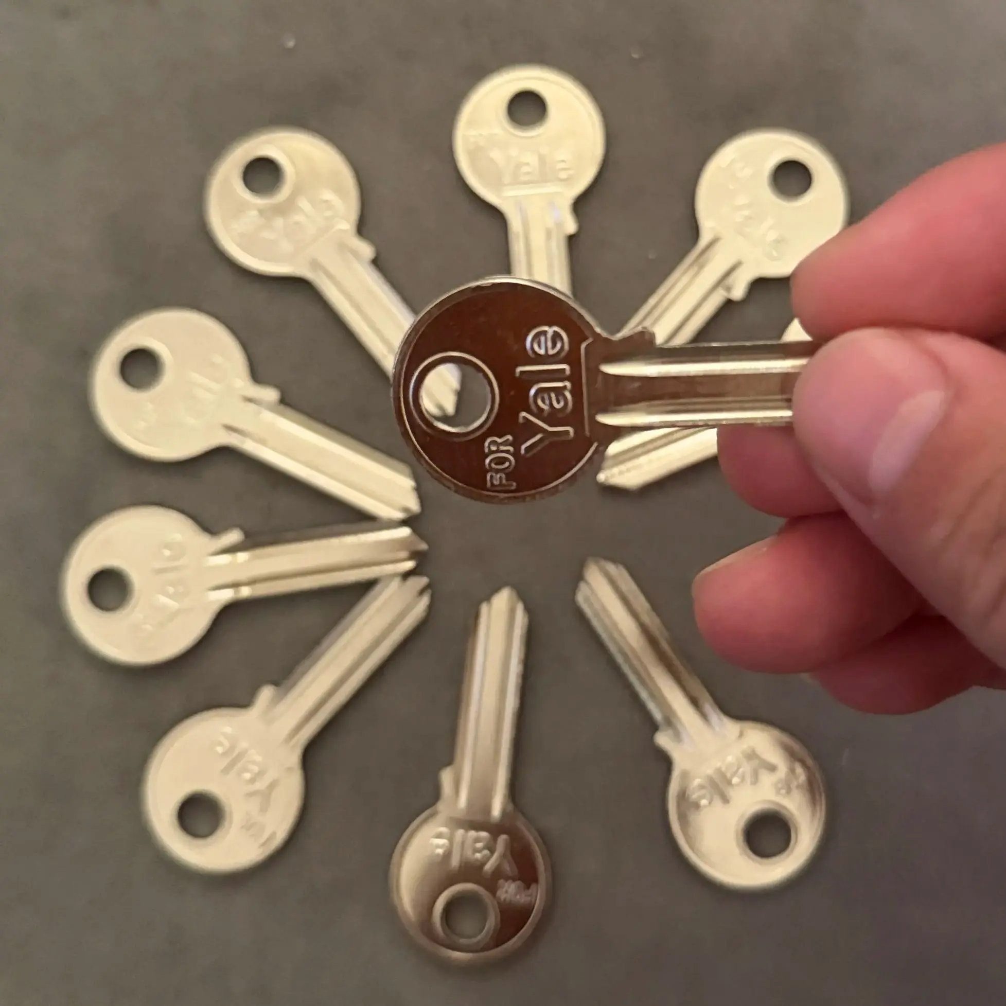 50 Stück Ul050 leere gelbe Schlüssel