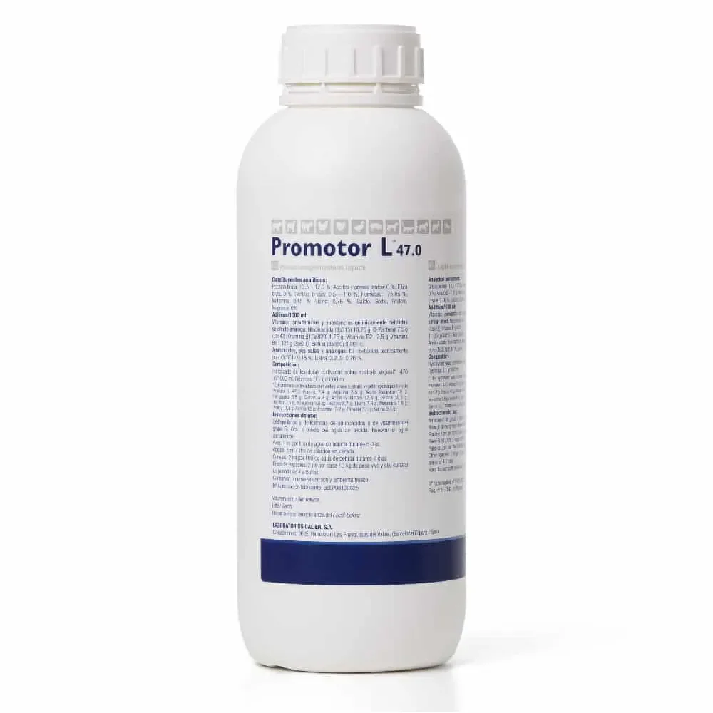 PROMOTOR-L47 1L suplemento nutricional de alta calidad diseñado para aves de corral y ganado Calier
