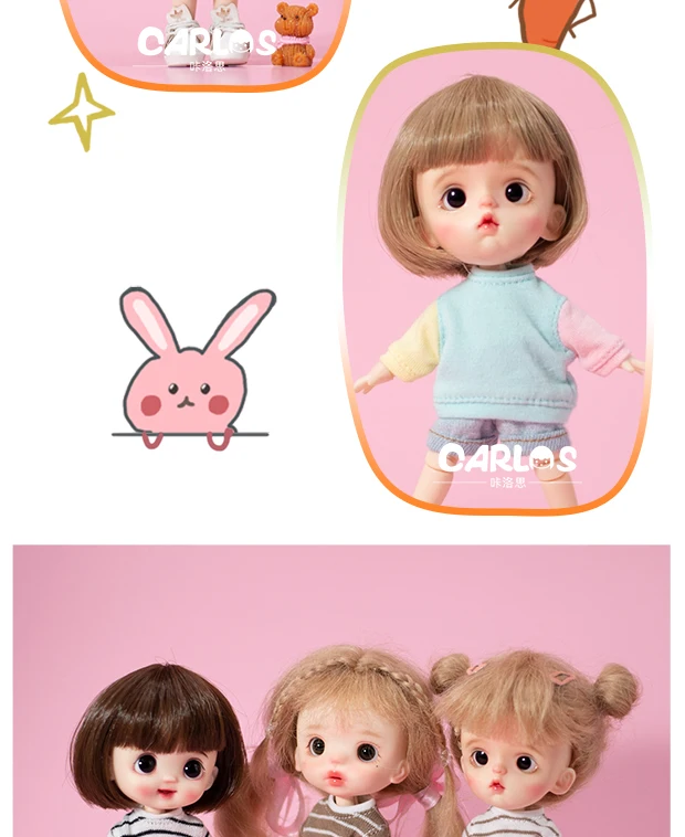 Ob11 Puppen kleidung einfarbig gestreiftes Hoodie-T-Shirt mit langen Ärmeln Zubehör für bjd, gsc, obitsu11, molly, ymy, p9, gsc – Detail 15