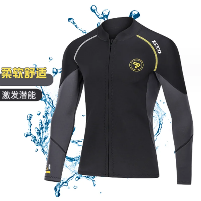 

1.5MM wetsuit separate top Long sleeve snorkeling suit Cold warm wetsuit surfing suit