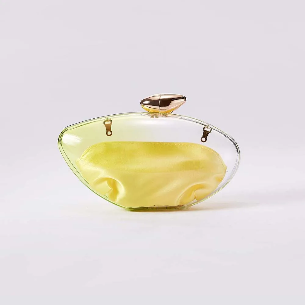 

2025 New Transparent Bag Women's Fashion Trend Handheld Acrylic Bag Simple Banquet Bag Handheld Bag