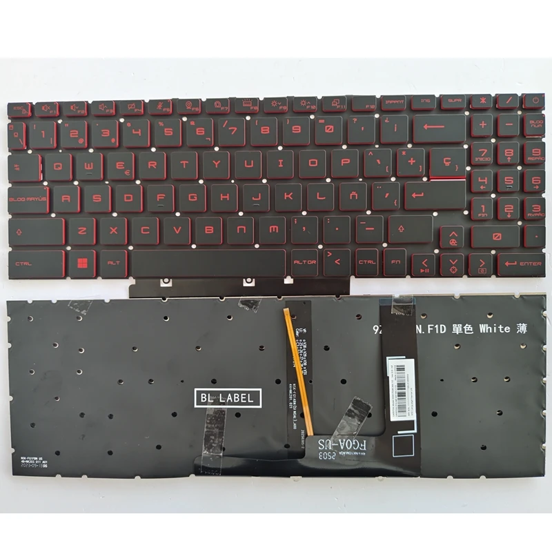 SP AR Keyboard for MSI Crosshair 15 15-A11U 15-B12U B12UEZ GF66 MS-1582 GL66 MS-17L1 MS-17H3 V203222CK1