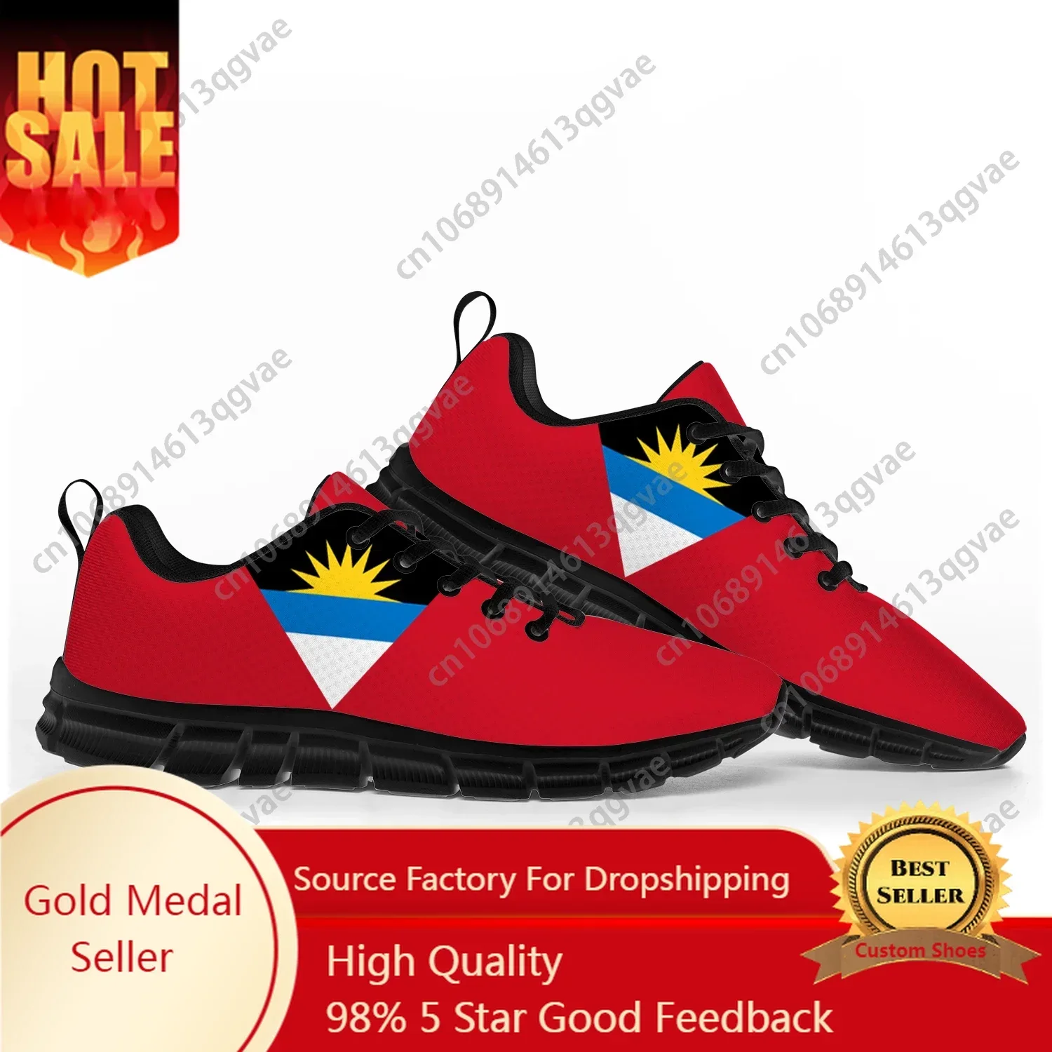 

Antigua and Barbuda Flag Sports Shoes Mens Womens Teenager Kids Children Sneakers Casual Custom High Quality Couple Shoes