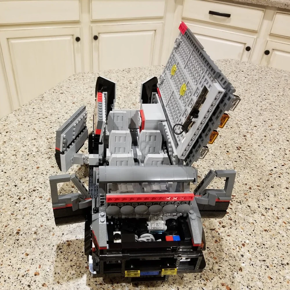 MOC مركبة هندسية حضرية Speed Champion نموذج سيارة كلاسيكية سباق لعبة أطفال هدية تكنولوجيا اللبنات #5