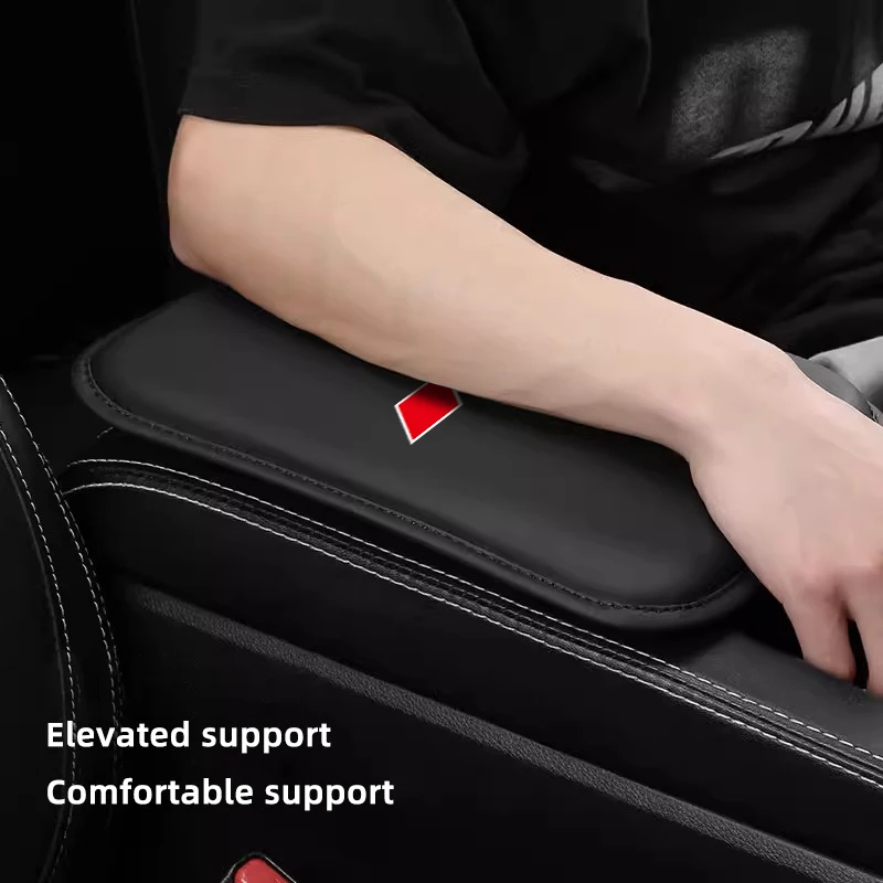 Car Leather Armrest Box Cushion Mat Arm Rest Protection Pad For Audi A1 A3 8P 8V A4 B6 B7 B8 B9 A5 A6 C7 C8 A7 A8 Q2 Q3 Q5 Q7 Q8 - view 5