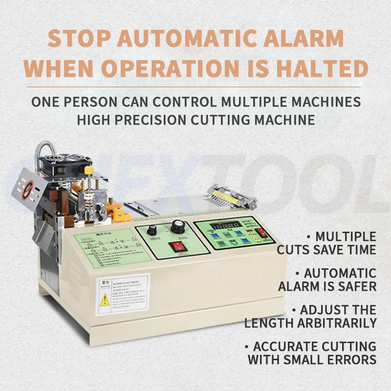 Small Fully Automatic Ribbon Zipper Hot And Cold Cutting Machine Digital Screen Hot And Cold Dual-purpose Ribbon Cutting Machine