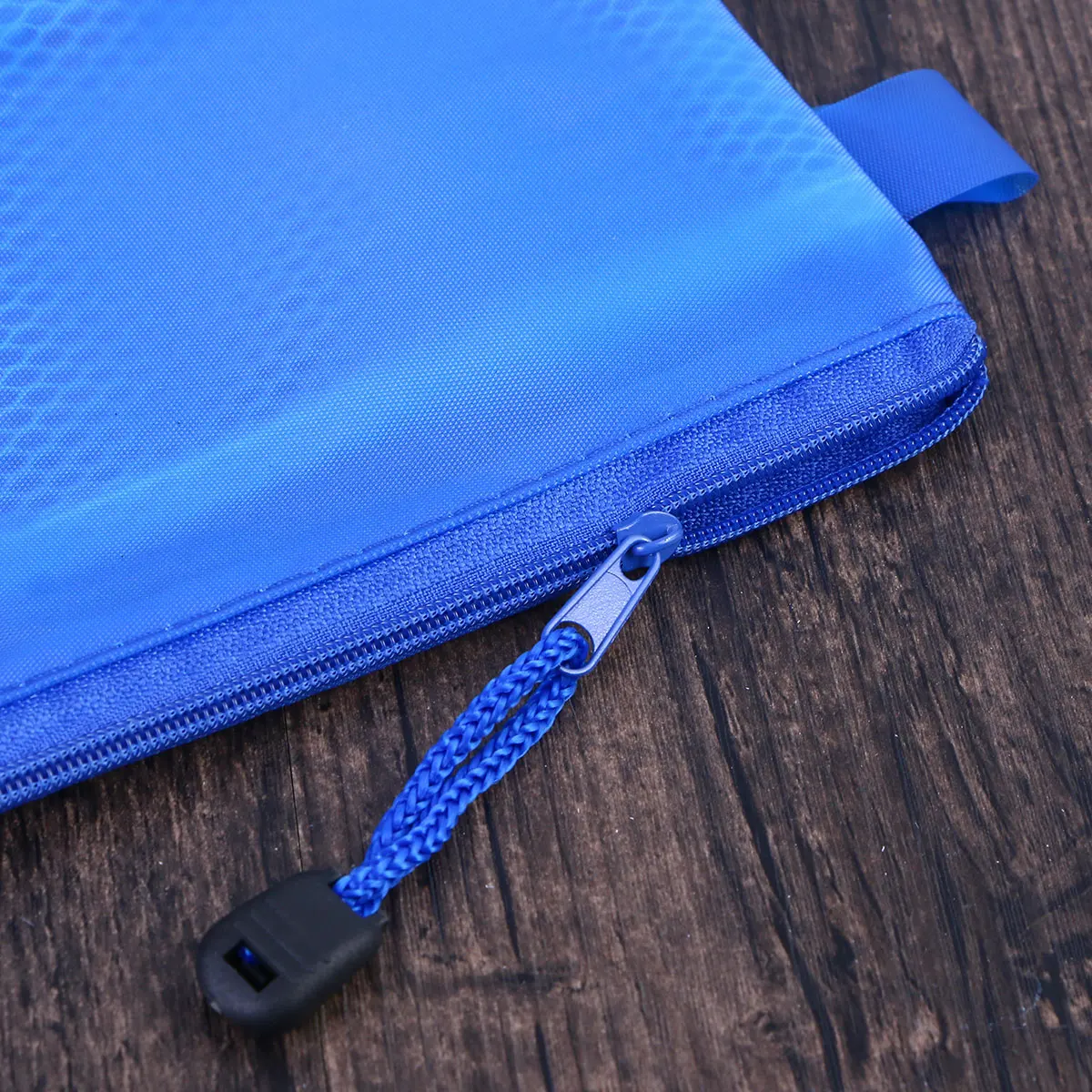 

12Pcs A6 Mesh File Bag PVC Waterproof Zipper Small Portable Organizer for Office School Supplies Random Color Stationery Bag