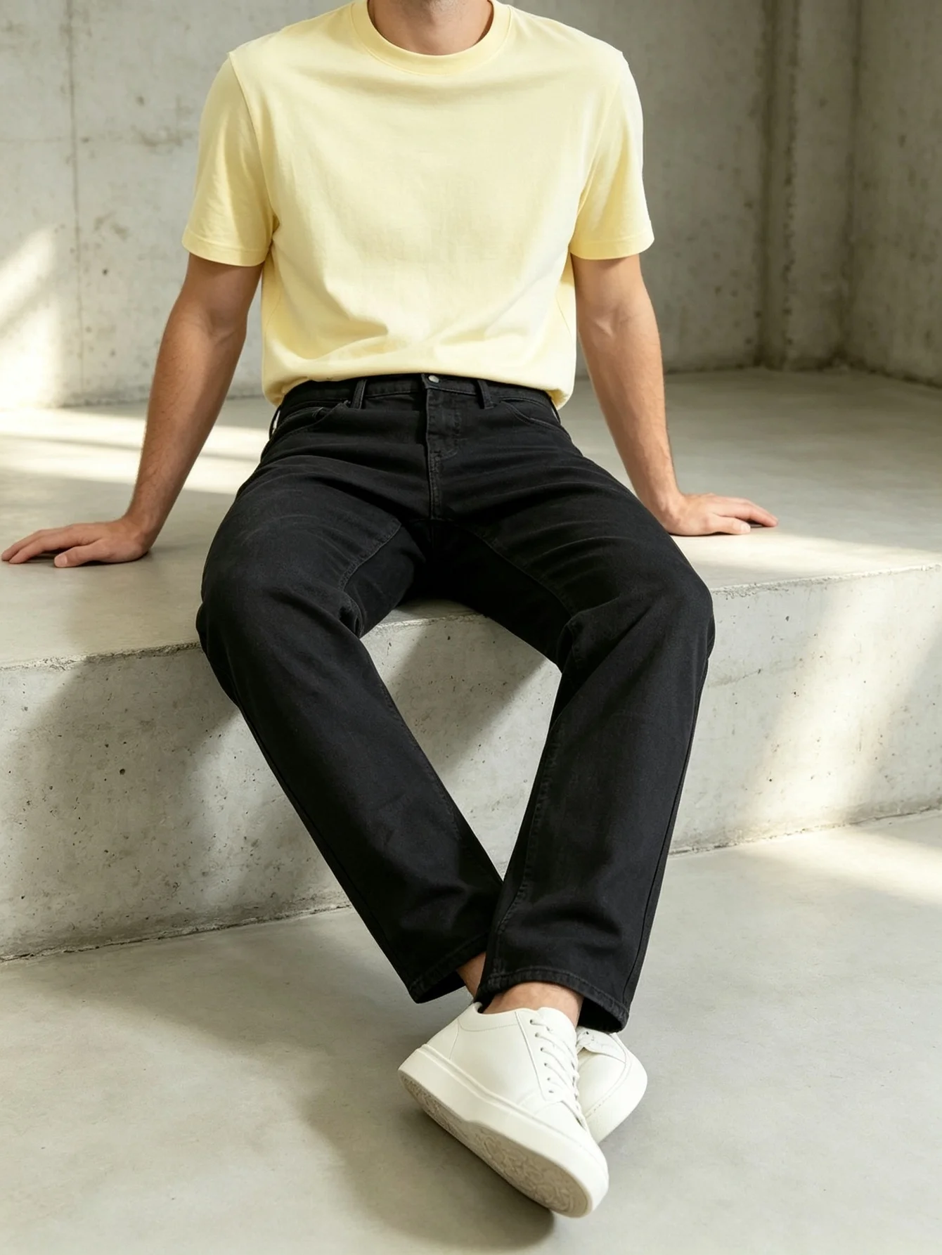 Y2K Raw Edge Denim Jeans For Men, Trendy Urban American Streetwear, Wonderful Gift For Husband Or Lover