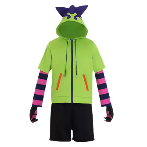 DY20Anime SK8 the Infinity Miya Chinen Cosplay Costume Miya Wig Zipper Jacket Hoodie Suits Unisex Tops Coat Shorts Tail Outfit S