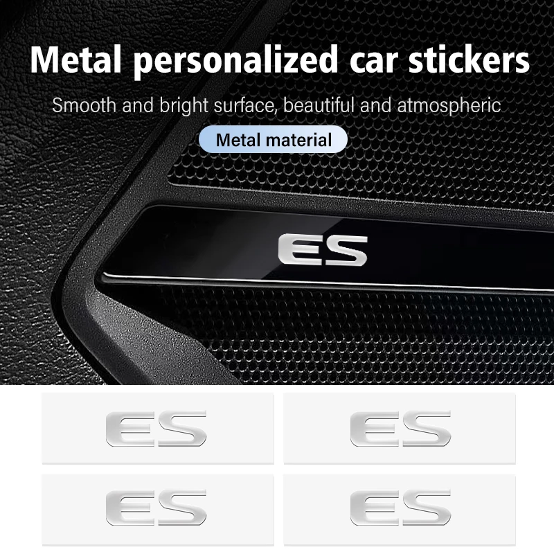 Metal Car Logo Emblem Decal Anywhere Stickers Decor Accessories For Lexus CT200h F Sport ES LS IS GS LC RC GC RX UX NX LX GX